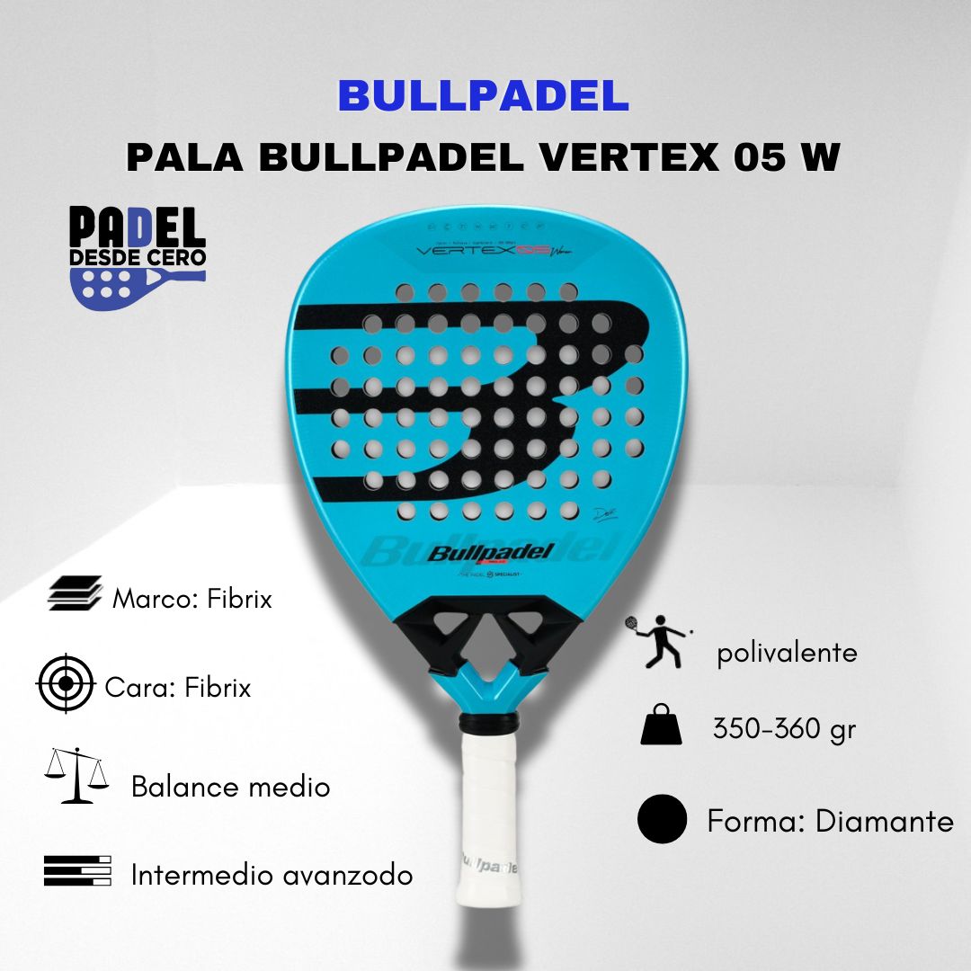 PALA BULLPADEL VERTEX 05 W