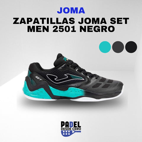 zapatillas joma set men negro