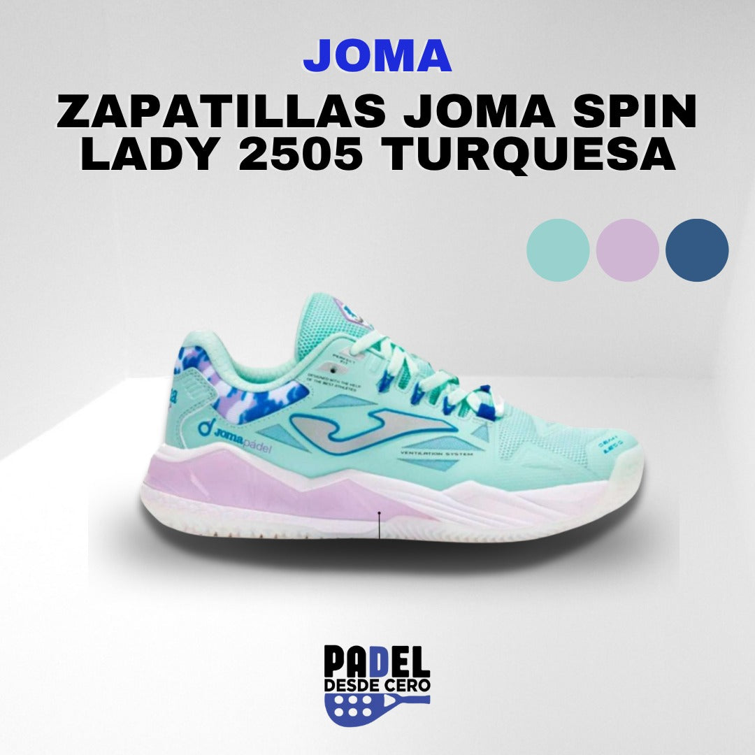 zapatillas joma spin lady turquesa