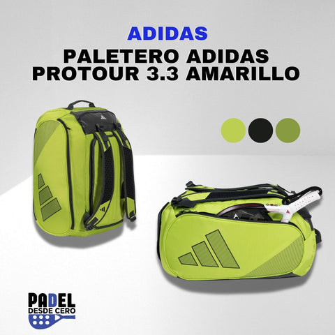 paletero adidas protour 3.3 amarillo