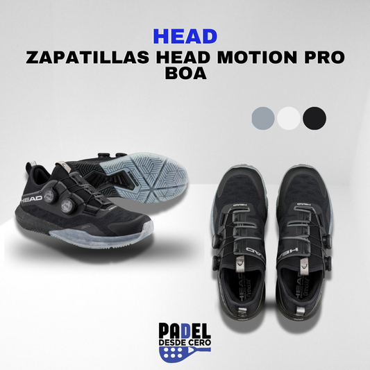Zapatillas Head Motion Pro Boa padel negro