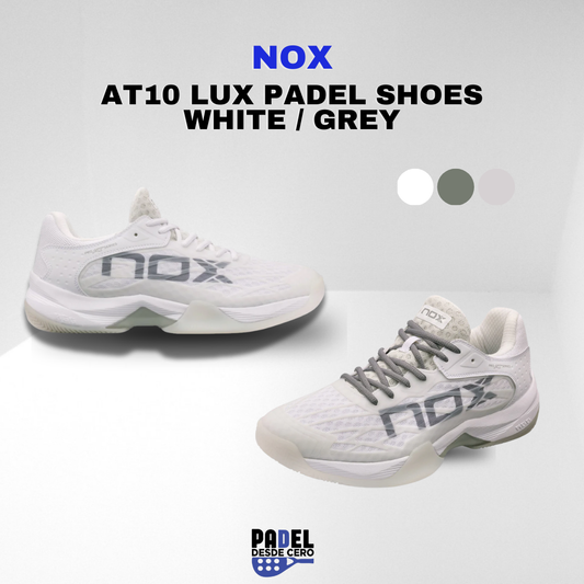ZAPATOS NOX AT10 LUX Padel Shoes White / Grey