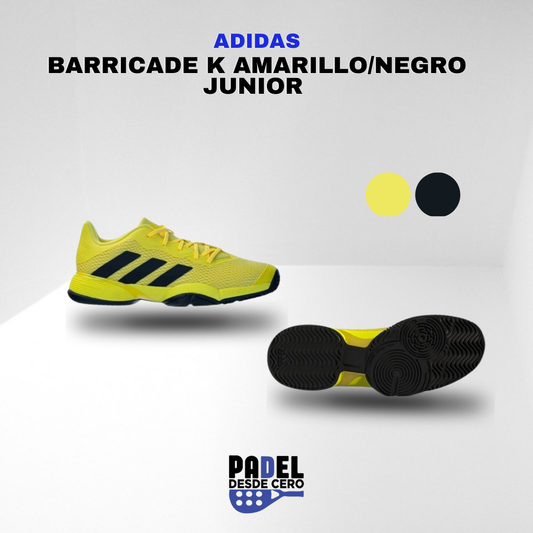 ZAPATO ADIDAS BARRICADE AMARIILO/NEGRO JR
