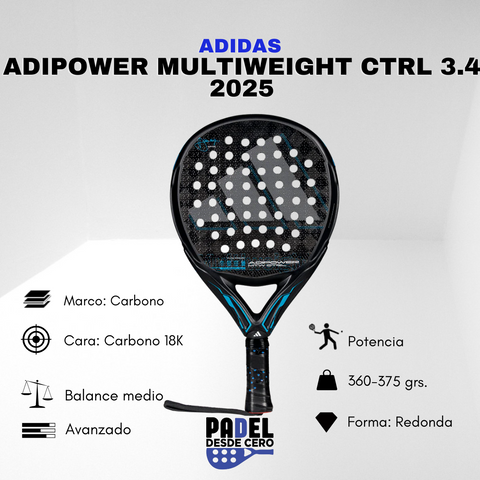 PALA ADIDAS MULTIWEIGHT CTRL 3.4 2025
