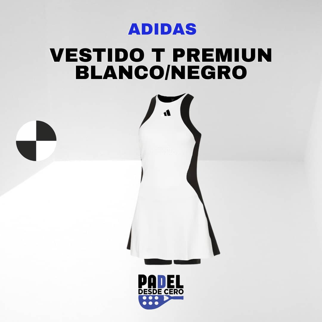 vestido adidas premiun blanco/negro