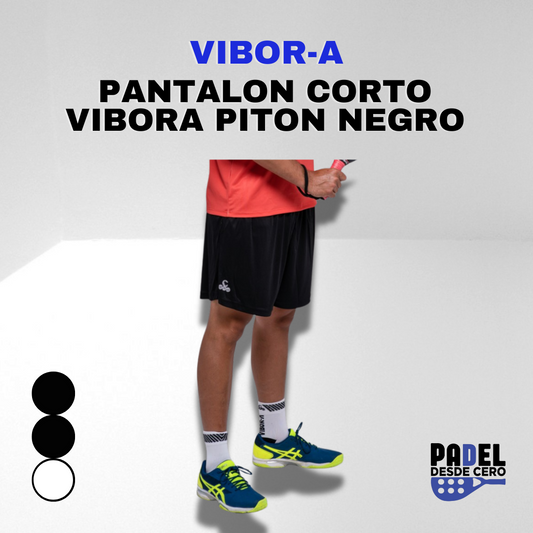 PANTALON CORTO VIBOR-A PITON NEGRO