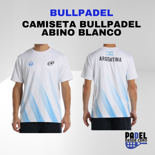 CAMISETA BULLPADEL ABINO BLANCO