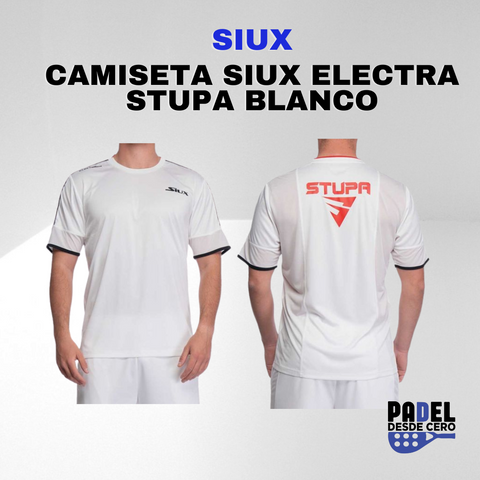 CAMISETA SIUX ELECTRA STUPA BLANCO