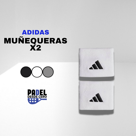 MUÑEQUERAS ADIDAS BLANCAS