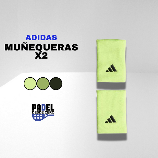 MUÑEQUERAS ADIDAS VERDE LIMON