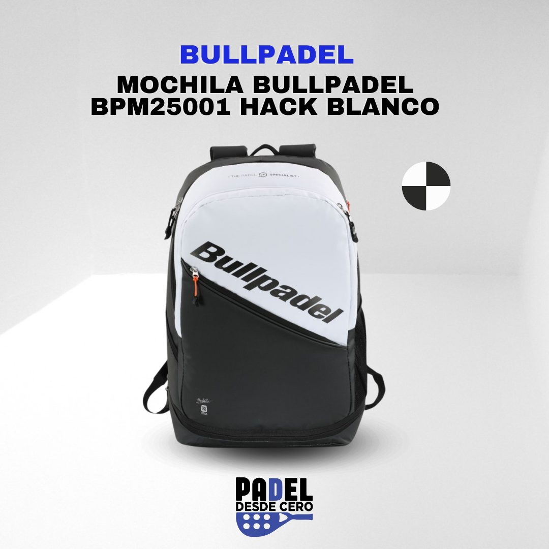 MOCHILA BULLPADEL BPM25001 HACK BLANCO
