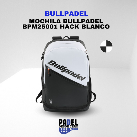 MOCHILA BULLPADEL BPM25001 HACK BLANCO